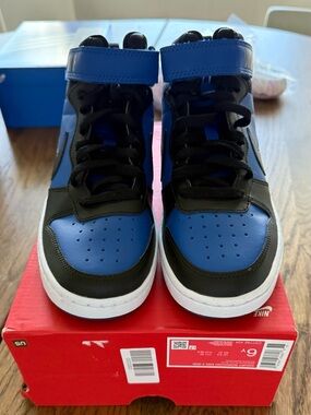 Nike Court Borough Mid 2 royal/black colorway Y6/W7.5